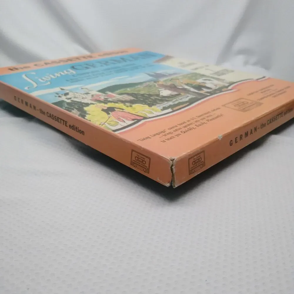 Living Language Living German Complete Cassette Edition Course Book Vintage Set